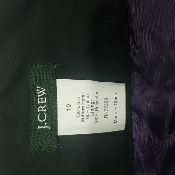 J.Crew Eggplant Purple Silk Skirt - Picture 5 of 5